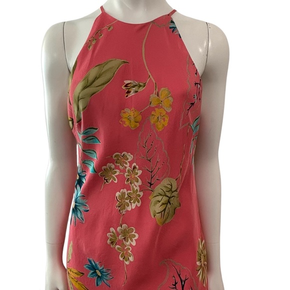 Vintage Silk Y2K Donna Morgan Floral Maxi Dress - Picture 3 of 11